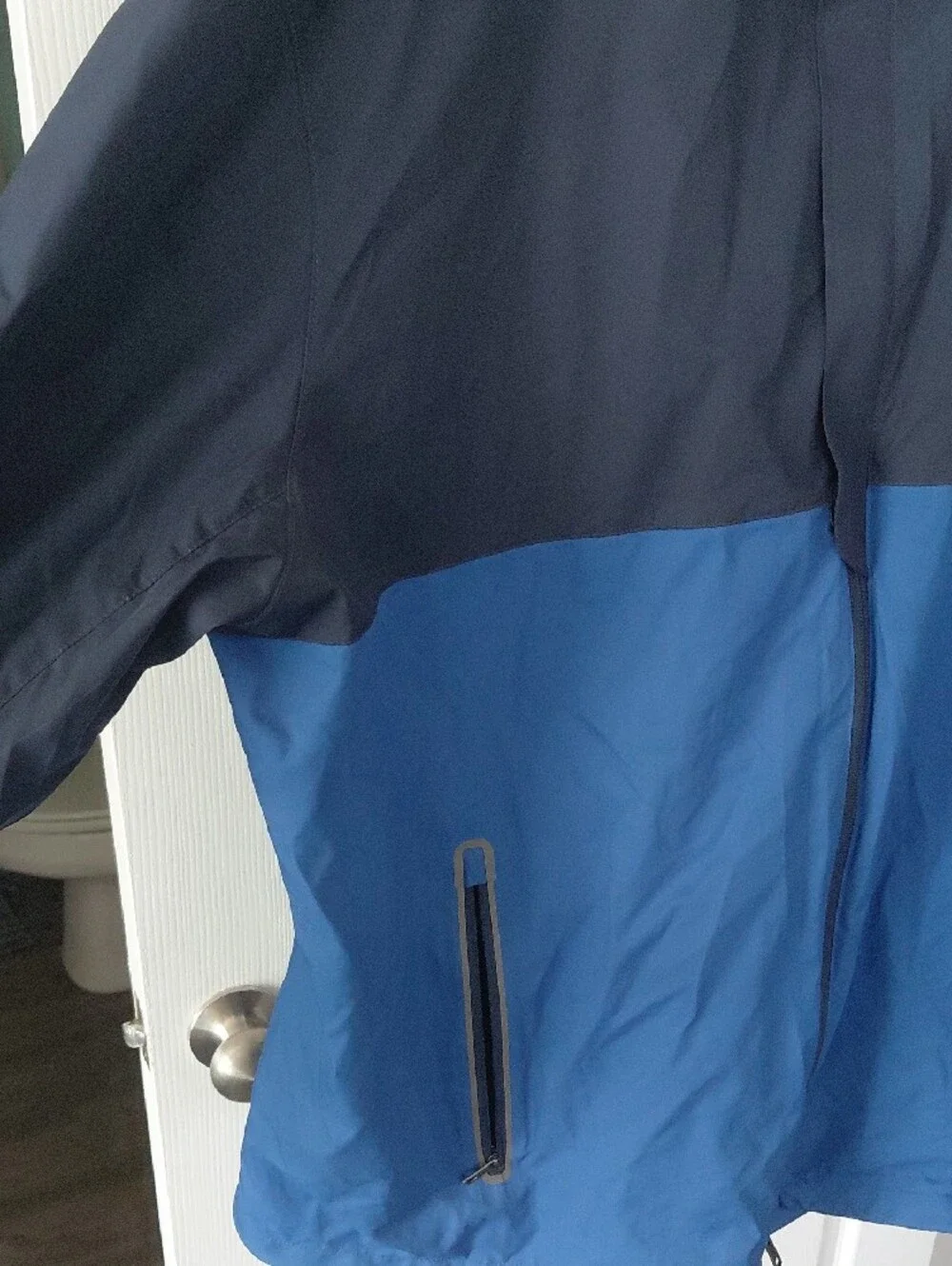 Polo by Ralph Lauren Navy and Royal Blue Colorblock Windbreaker